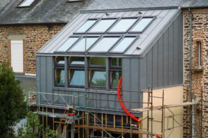Couverture zinc et verrieres d'angle Rennes